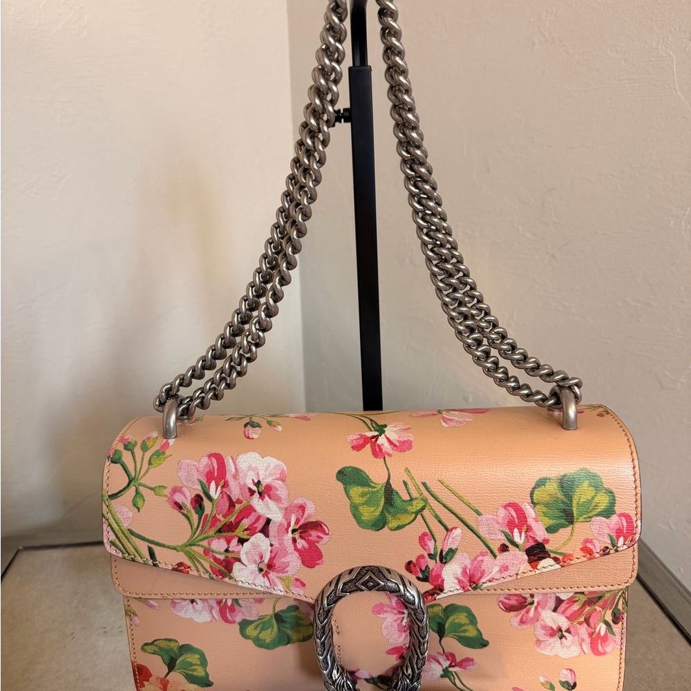 Gucci Medium Dionysus Blooms Leather Shoulder Bag - Picture 9 of 12